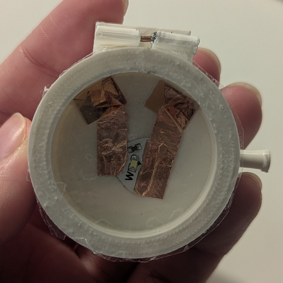 Now, here comes the front view when the switch is off on the lamp that was inspired by my long-running anime I watched.